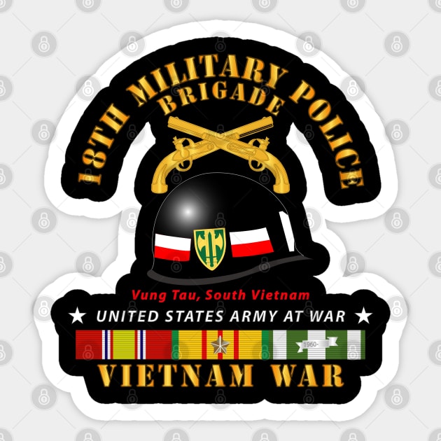 18th MP Brigade - Helmet -  Vietnam w SVC Sticker by twix123844